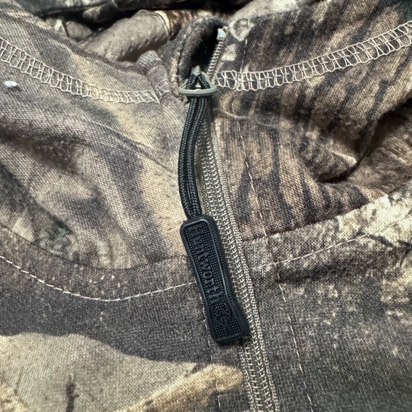 Huntworth Camouflage Women's Quarter-Zip Hoodie with Built-In Face Mask Size M - Picture 11 of 11